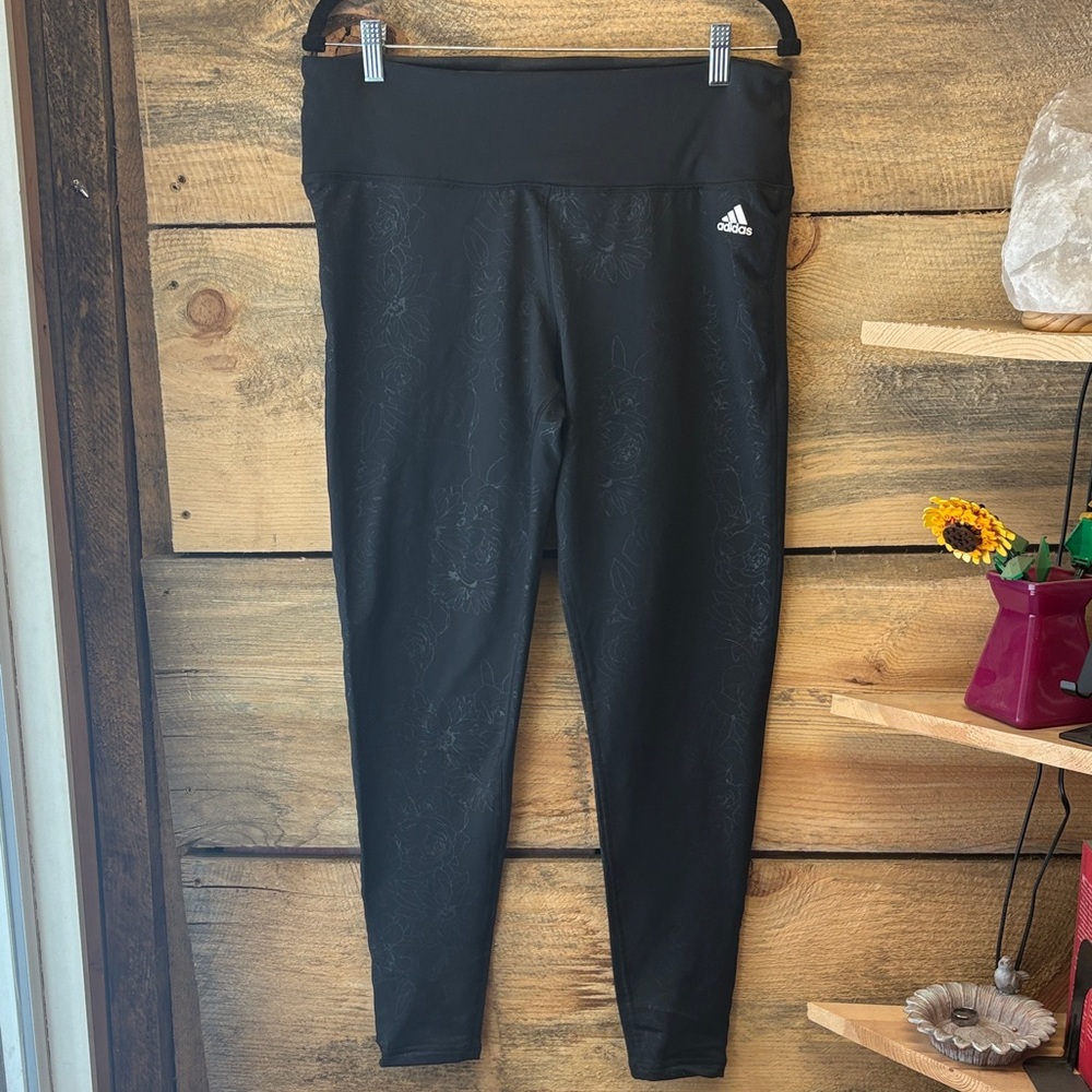 Adidas Fleece Floral Leggings